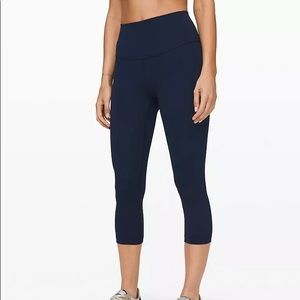 Lululemon crop gray leggings size 8